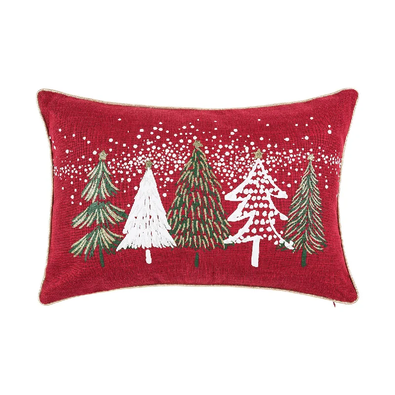 Back Support Pillows for Office ChairsSnowy Trees Pillow