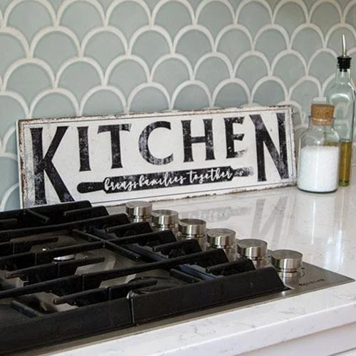 Floral - printed bed skirts for a feminine touchKitchen Brings Family Together Distressed Metal Sign Floral - printed bed skirts for a feminine touchKitchen Brings Family Together Distressed Metal Sign