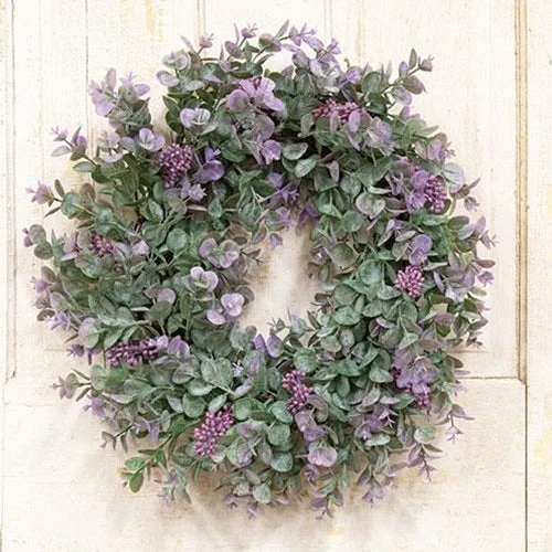 Bed skirts with a mermaid - themed printLavender Eucalyptus with Seeds Twig Wreath 20"