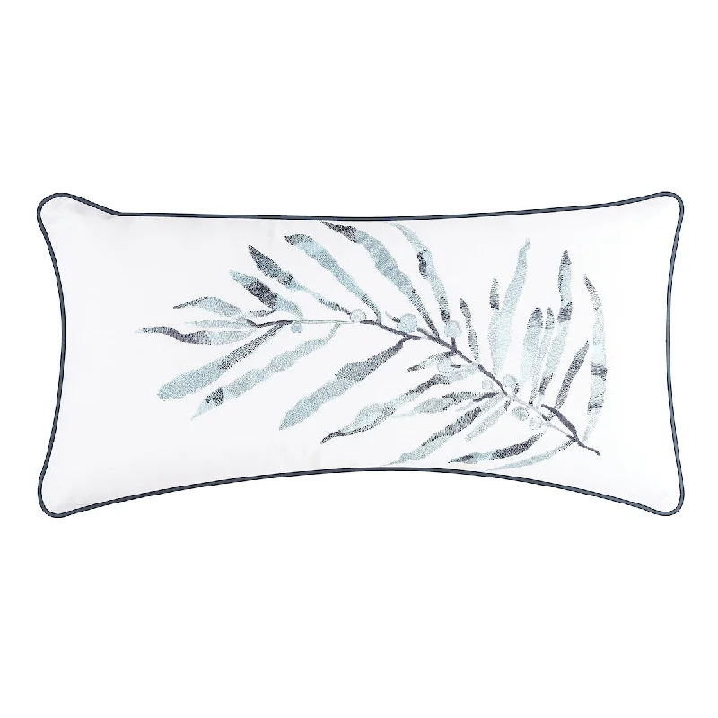 Cotton Pillows for Natural ComfortBlue Ocean Leaf Pillow
