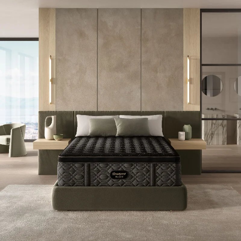 Natural latex and organic cotton blend mattressesBeautyrest Black® Series Three 16.5" Firm Pillow Top Mattress Natural latex and organic cotton blend mattressesBeautyrest Black® Series Three 16.5" Firm Pillow Top Mattress
