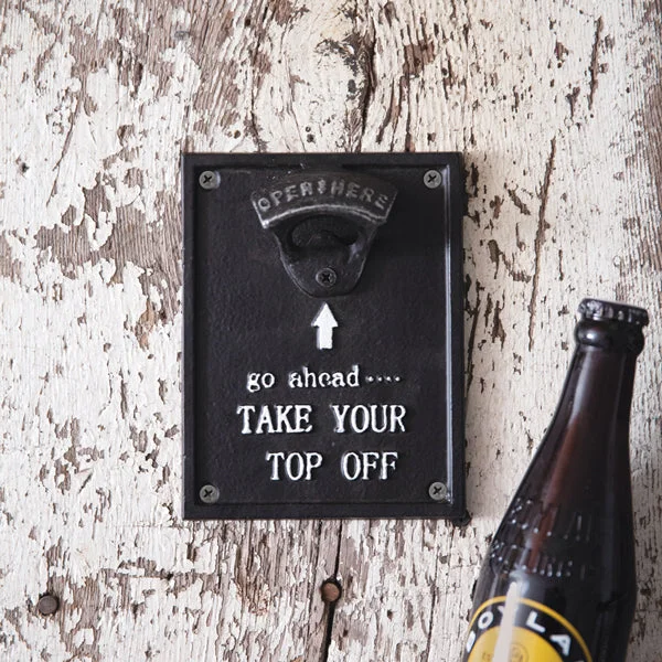 Bed skirts with a scalloped hem for a charming detailTake Your Top Off Wall Mounted Bottle Opener