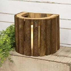 Bed skirts with a wrinkle - resistant fabricNatural Lath Hanging Wood Lantern