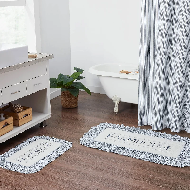Polyester bed skirts for easy care and durabilitySawyer Mill Blue Farmhouse Bathmat 20x30 Polyester bed skirts for easy care and durabilitySawyer Mill Blue Farmhouse Bathmat 20x30