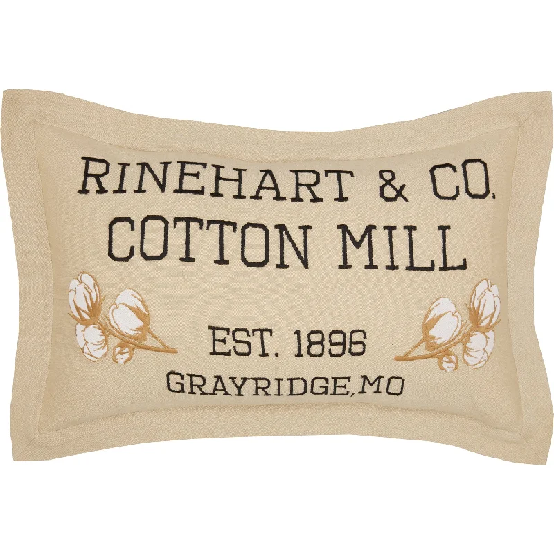 Bed skirts with a retro - style patternAshmont Cotton Mill Co. Pillow 14x22