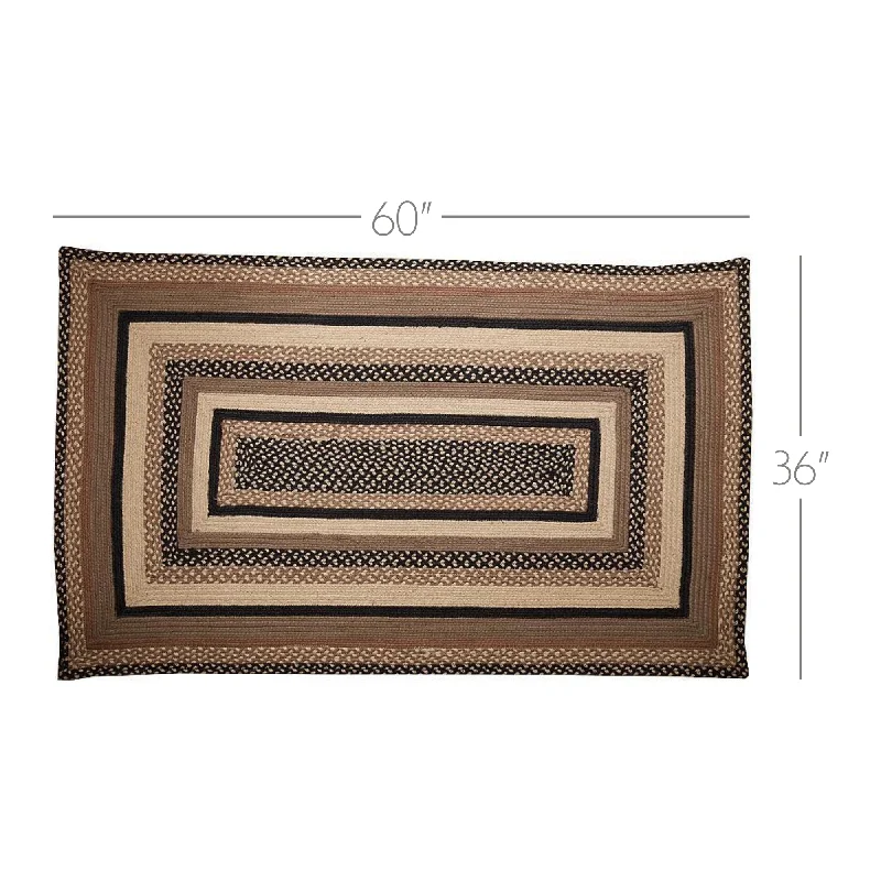 Bed skirts with a scalloped hem for a charming detailSawyer Mill Charcoal Creme Jute Rug Rect w/ Pad 36x60