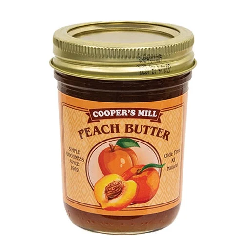 Bed skirts with a tropical print for a vacation - inspired feelPeach Butter 9 oz Jar