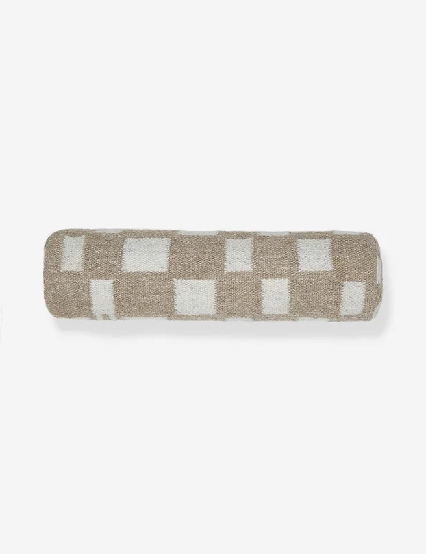 Square Pillows for Modern Home DecorIrregular Checkerboard Bolster Pillow by Sarah Sherman Samuel