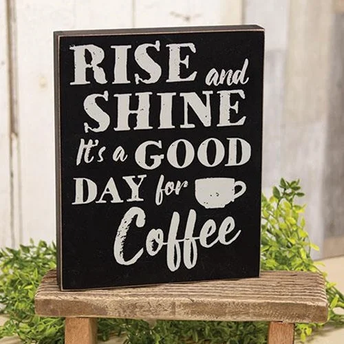 Bed skirts with a tie - back design for adjustabilityRise & Shine Box Sign