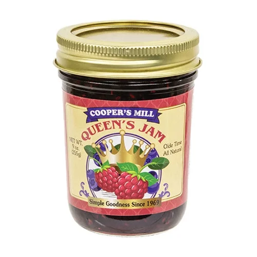 Bed skirts with a damask pattern for an elegant lookQueen's Jam 9 oz Jar