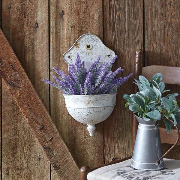 Bed skirts with a child - friendly printRustic Cottage Wall Water Fountain Planter