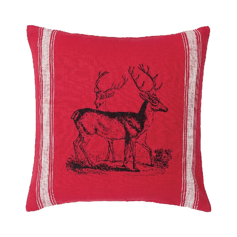 Soft and Fluffy Pillows for Bedroom ComfortStag Feed Sack Pillow