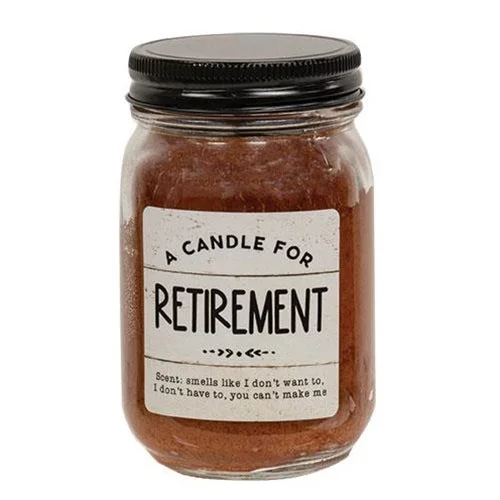 Bed skirts with a herringbone pattern for a sophisticated lookA Candle For Retirement  BMS Pint Jar Candle
