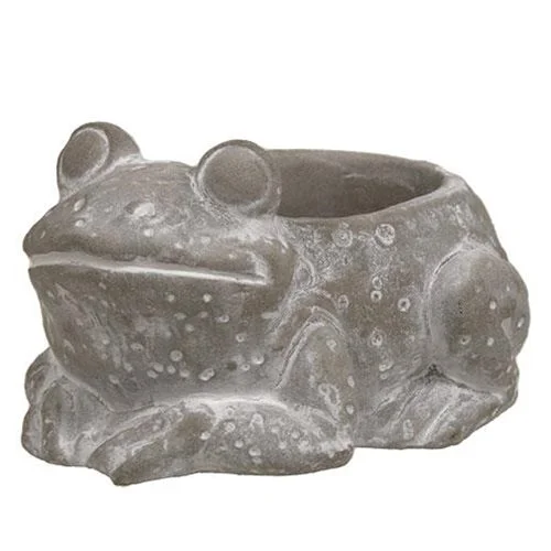 Bed skirts with a paisley print for an exotic feelFrog Resin Planter