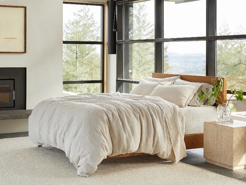 Bolster Pillows for Sofa DecorationOrganic Relaxed Linen Bed Bundle