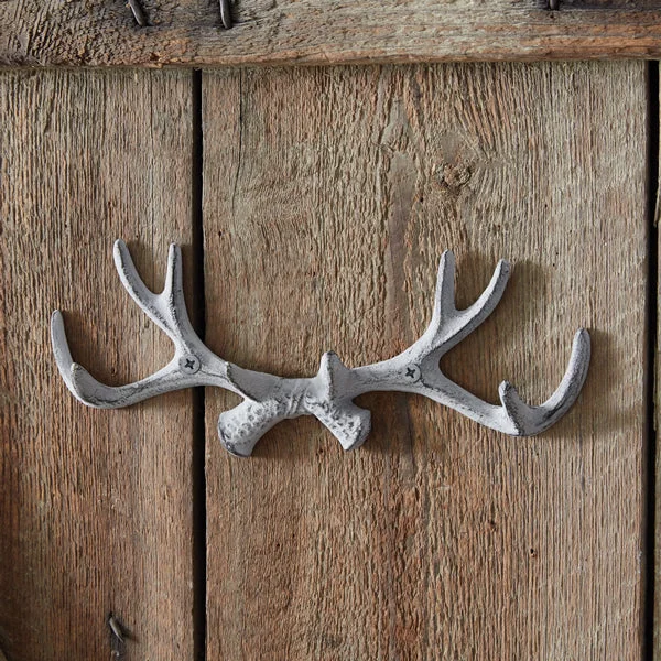 King - size bed skirts in solid colorsCast Iron Antlers Hook