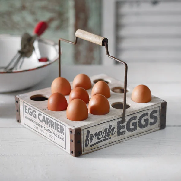 Bed skirts in neutral colors for easy pairingFresh Eggs Caddy