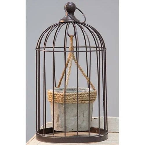 Bed skirts in pastel shades for a delicate lookWire Birdcage with Jute and Cement Plant Holder Medium Bed skirts in pastel shades for a delicate lookWire Birdcage with Jute and Cement Plant Holder Medium