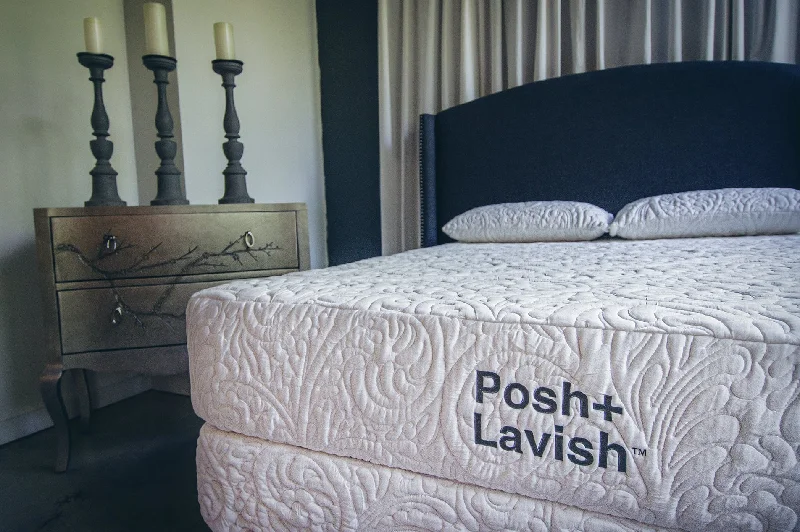Gel - infused memory foam mattresses for cooler sleepPosh + Lavish Reveal