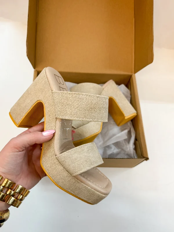 Matisse | Gem Heeled Sandal in Sand Beige